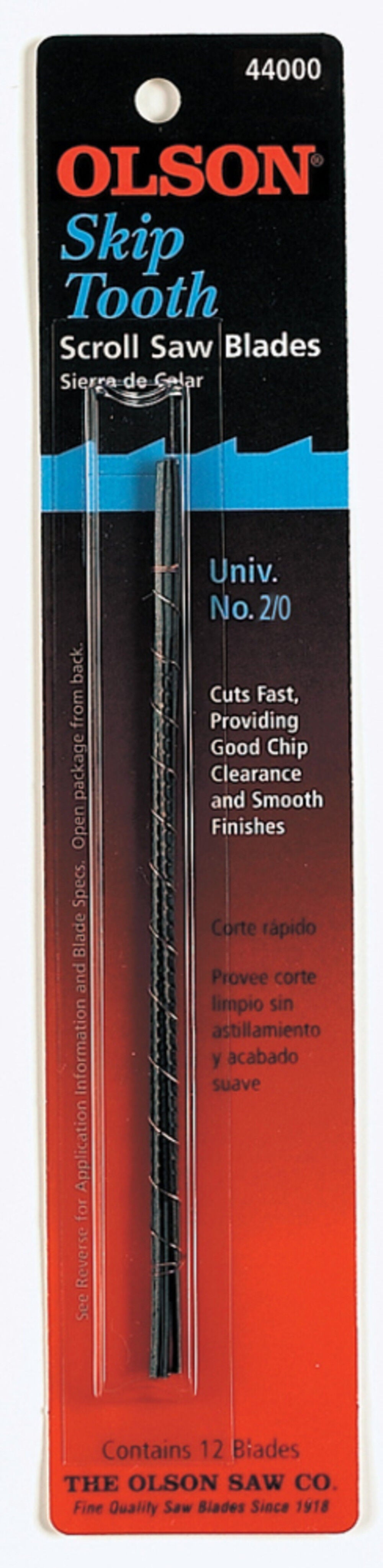 5In. Long Skip Tooth Scroll Saw Blade 12pk FR44000