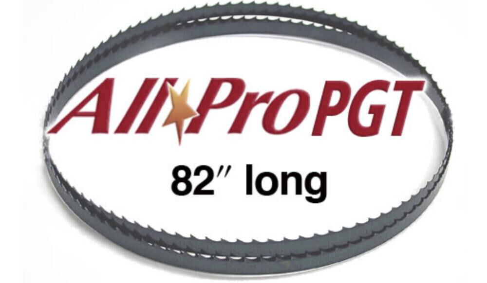 82in x 3/8in x in25in 4TPI Hook AllPro PGT Band Saw Blade APG73882