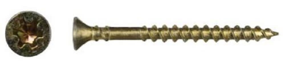 #8 x 1-3/4 In. Yellow Zinc Fast Thread PAMDrive Screw - 1000/Box SD-28-WCYZ8134F