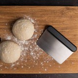 Pizza Dough Scraper 6in x 4in x 0.5in Black/Gray UU-P09600