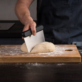 Pizza Dough Scraper 6in x 4in x 0.5in Black/Gray UU-P09600