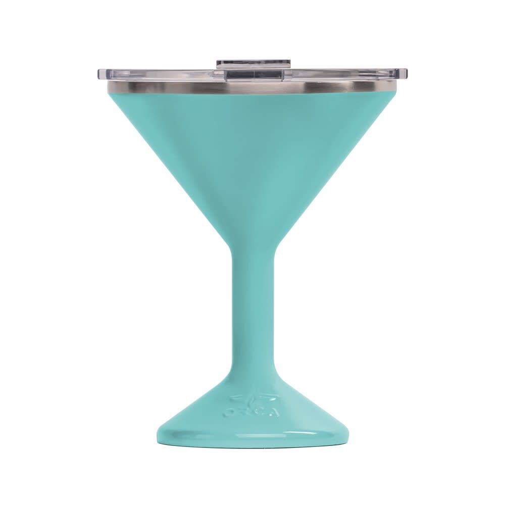 Tini 13 Oz Seafoam 18/8 Stainless Steel Double-Walled Glass TINISF