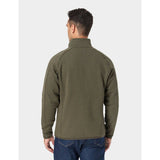 Mens Army Green Heated Fleece Jacket Kit Small MJF-32-1403-US