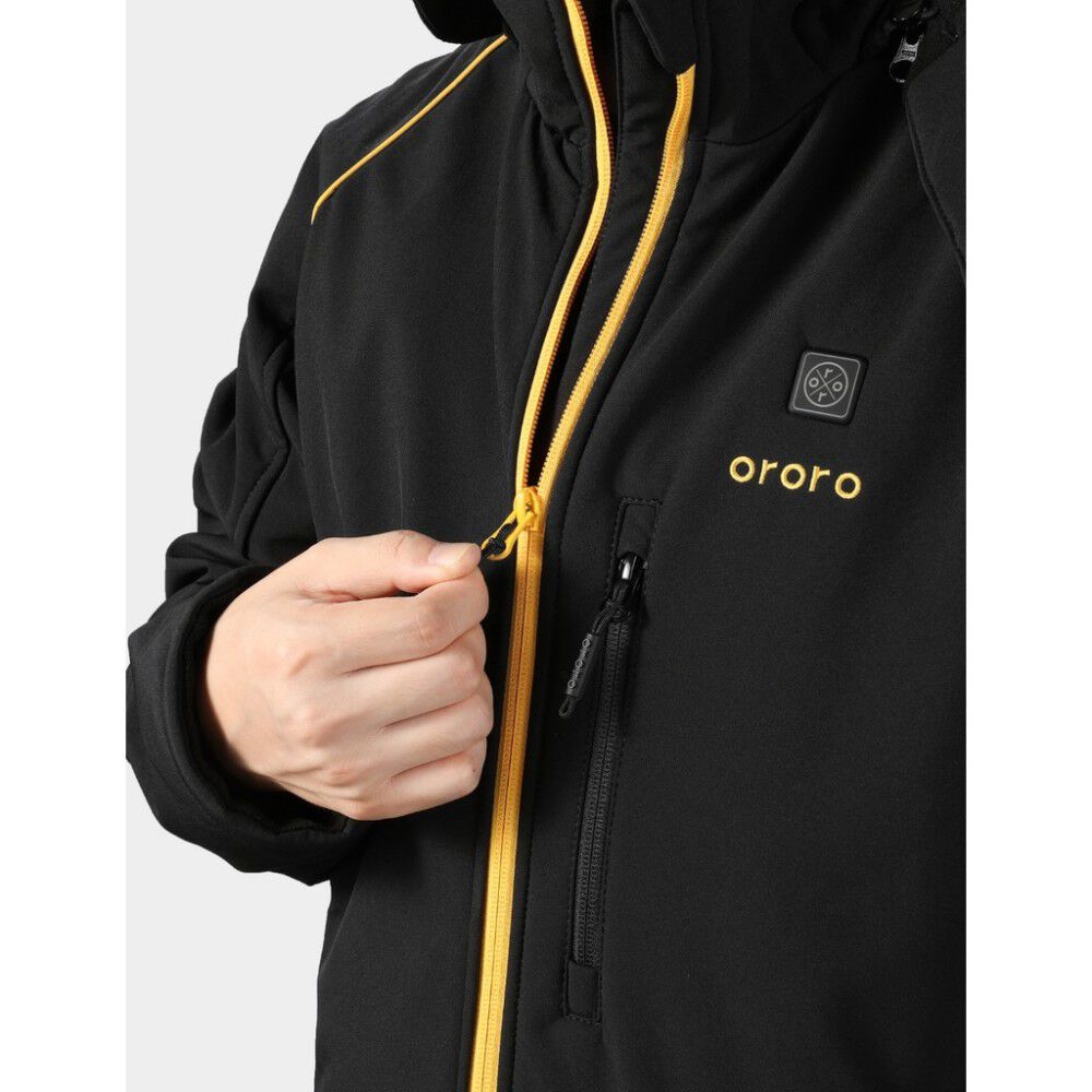 Mens Black & Gold Classic Heated Jacket Kit 3X MJC-31-3308-US