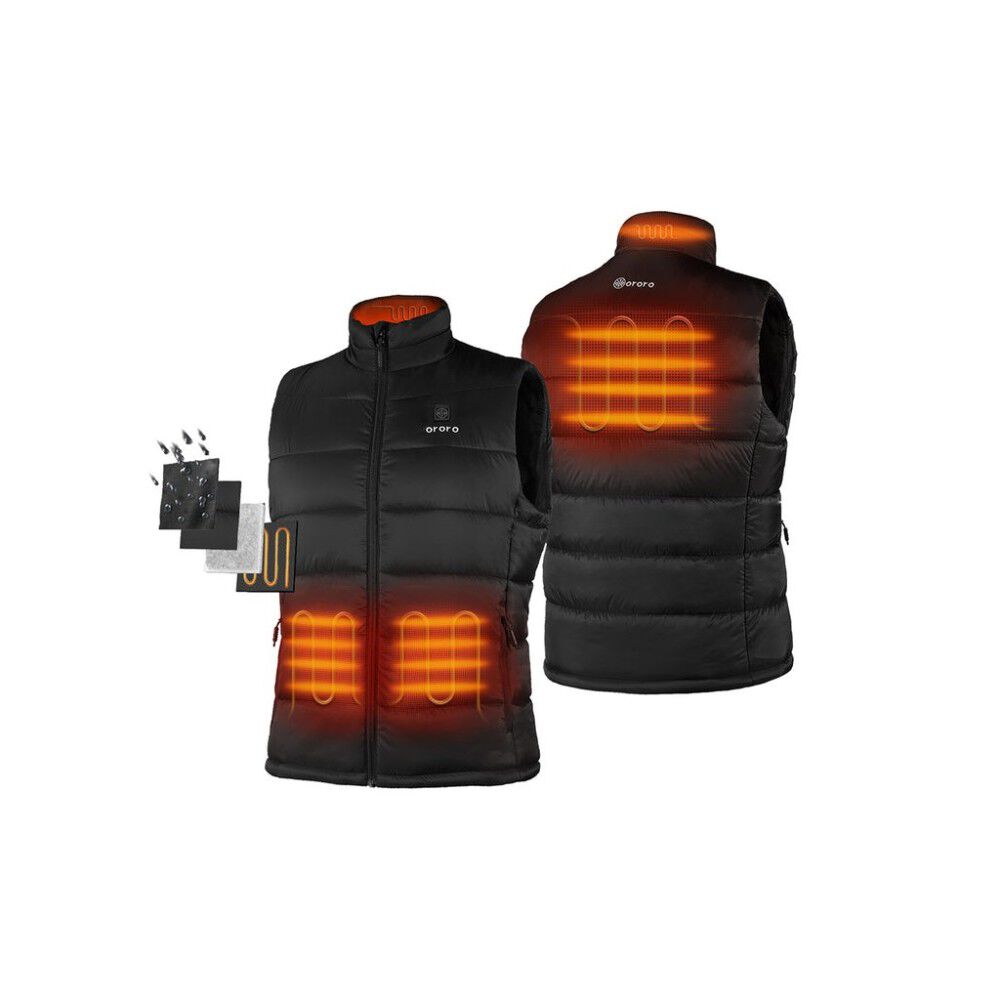 Mens Black Classic Heated Vest Kit 3X MVC-41-0108-US