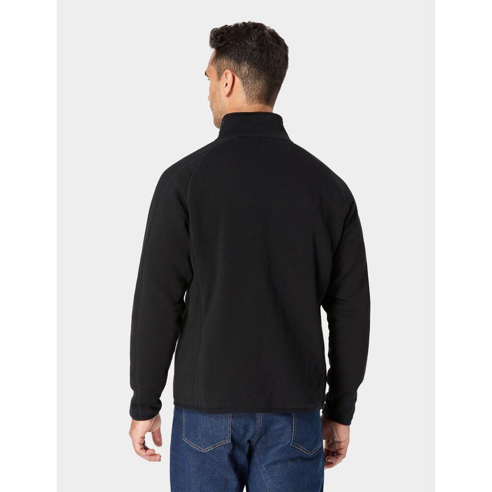 Mens Black Heated Fleece Jacket Kit 2X MJF-32-0107-US