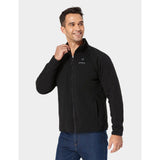 Mens Black Heated Fleece Jacket Kit XL MJF-32-0106-US