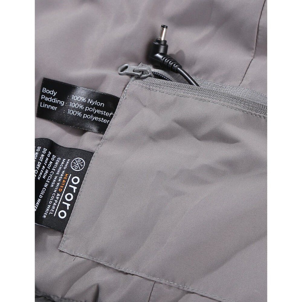 Mens Flecking Gray Classic Heated Vest Kit Large MVC-41-0305-US