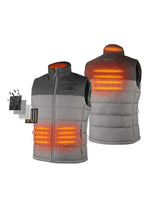 Mens Flecking Gray Classic Heated Vest Kit XS MVC-41-0302-US