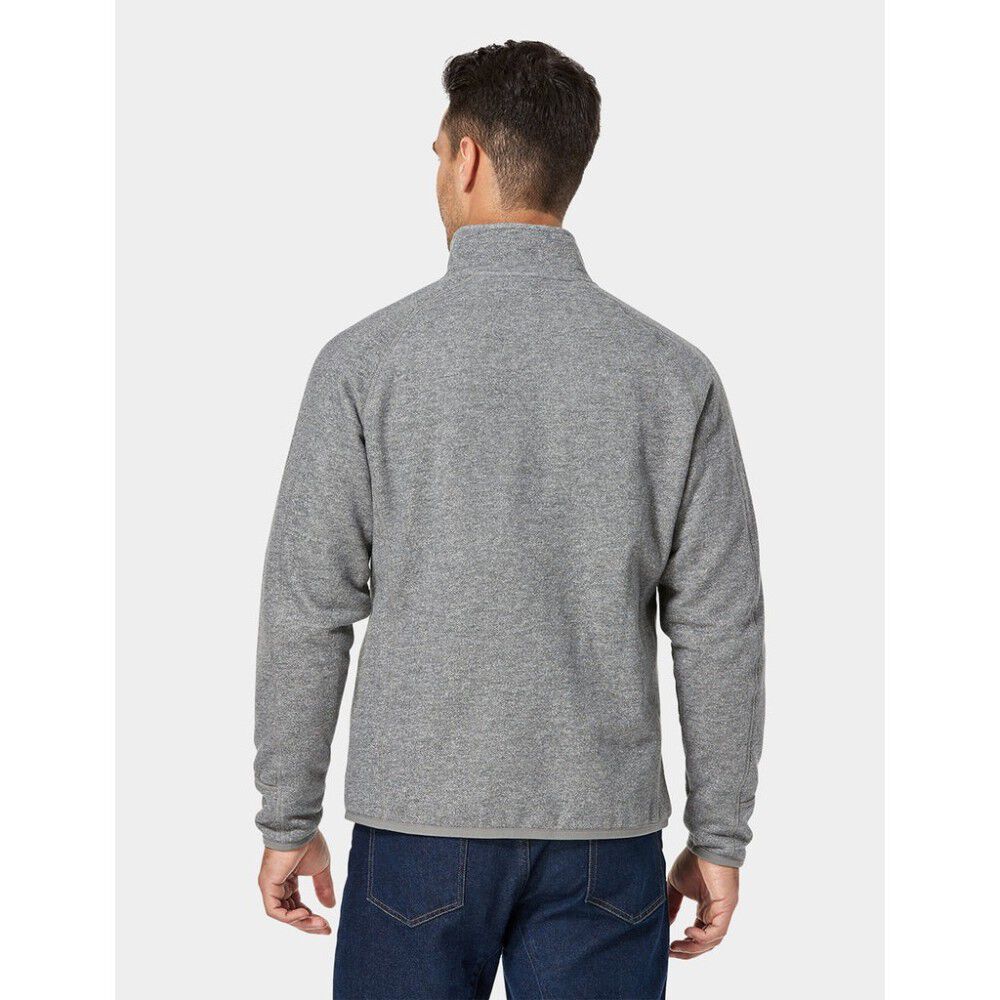 Mens Flecking Gray Heated Fleece Jacket Kit Medium MJF-32-0304-US