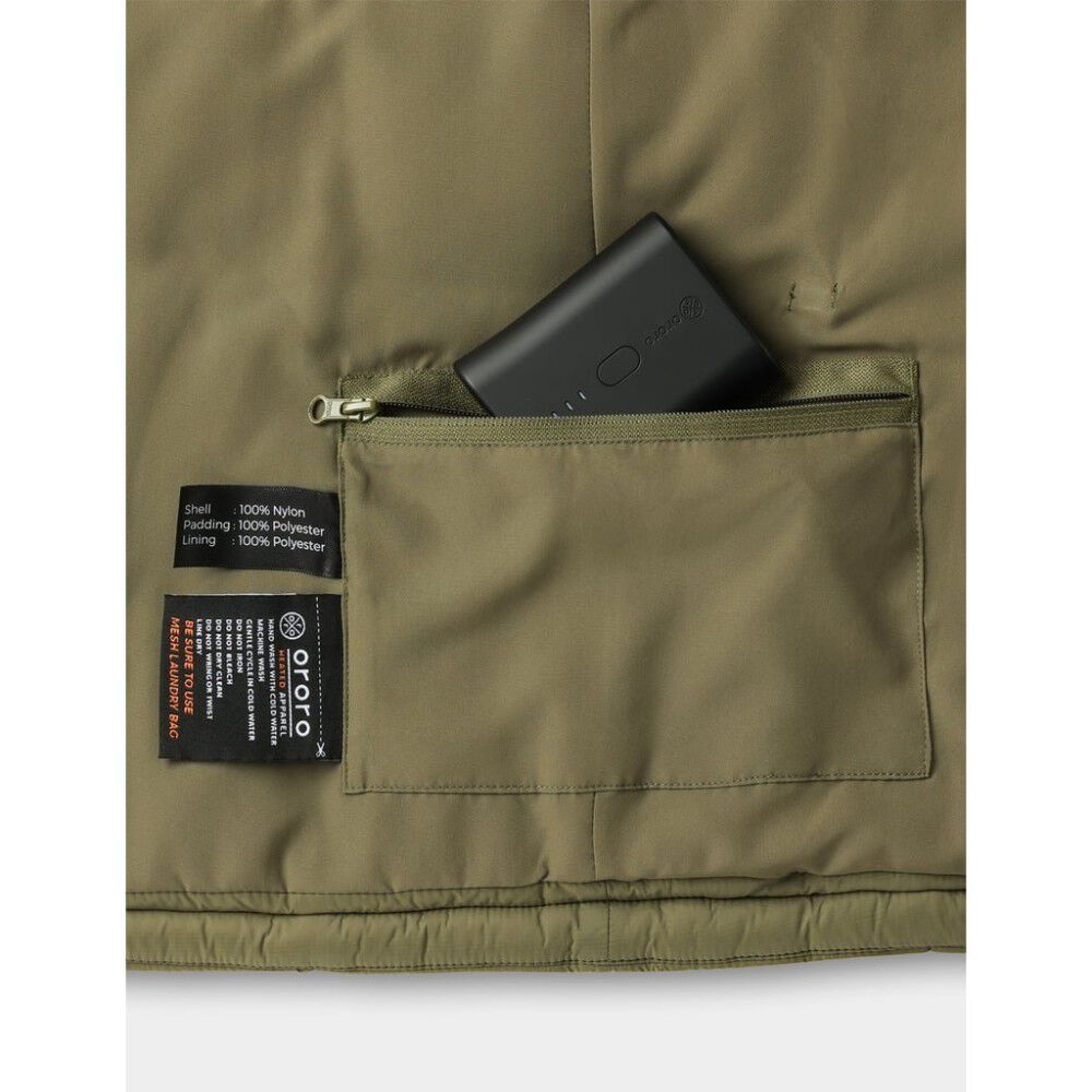 Mens Persimmon & Olive Classic Heated Vest Kit Large MVC-41-3605-US