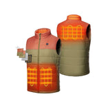 Mens Persimmon & Olive Classic Heated Vest Kit Small MVC-41-3603-US