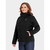 Womens Black Classic Heated Jacket Kit 3X WJC-31-0108-US