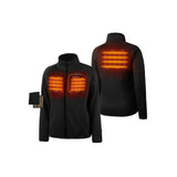 Womens Black Heated Fleece Jacket Kit 2X WJF-32-0107-US