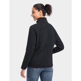 Womens Black Heated Fleece Jacket Kit Large WJF-32-0105-US