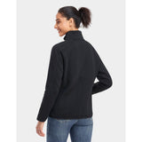 Womens Black Heated Fleece Jacket Kit Small WJF-32-0103-US