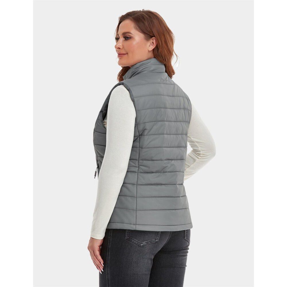 Womens Gray Classic Heated Vest Kit 3X WVC-41-0408-US