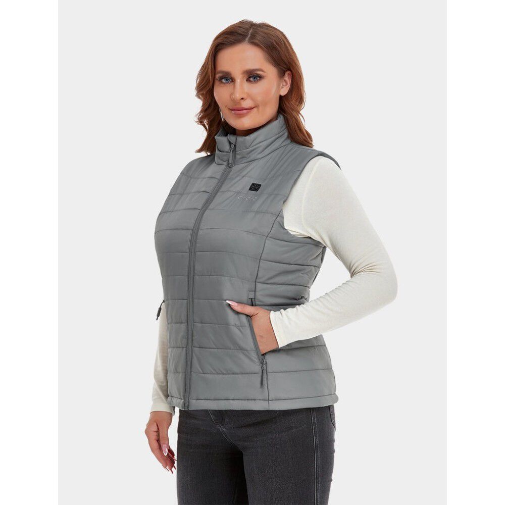 Womens Gray Classic Heated Vest Kit Medium WVC-41-0404-US