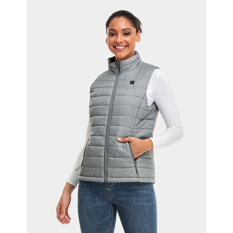 Womens Gray Classic Heated Vest Kit XS WVC-41-0402-US