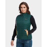 Womens Green & Gold Classic Heated Vest Kit 2X WVC-41-2607-US