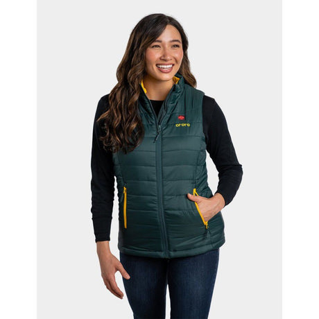 Womens Green & Gold Classic Heated Vest Kit Large WVC-41-2605-US