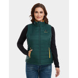 Womens Green & Gold Classic Heated Vest Kit Medium WVC-41-2604-US