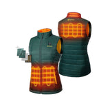 Womens Green & Gold Classic Heated Vest Kit Medium WVC-41-2604-US