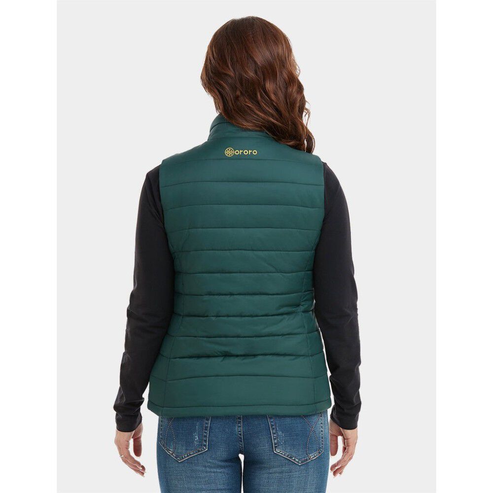 Womens Green & Gold Classic Heated Vest Kit XS WVC-41-2602-US