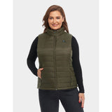 Womens Green Classic Heated Vest Kit XS WVC-41-1402-US