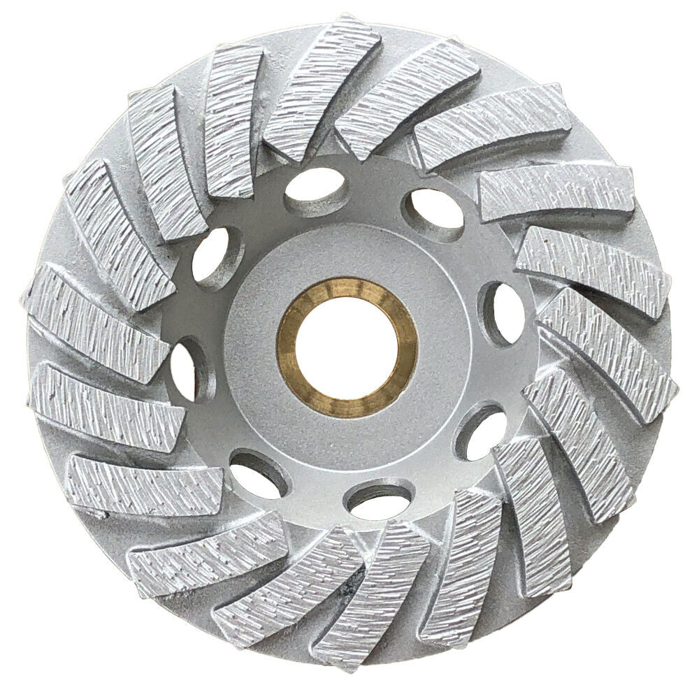 4 Inch Spiral Cup Wheel Diameter 18 Segment with 7/8 Inch- 5/8 Inch Bore OX-UPSC18-4