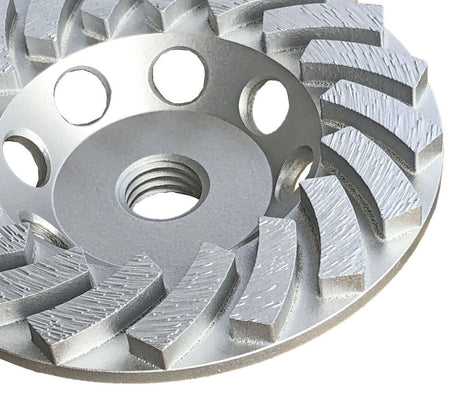 4 Inch Spiral Cup Wheel Diameter 18 Segment with 7/8 Inch- 5/8 Inch Bore OX-UPSCA18-4