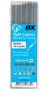Tuff Carbon Marking Pencil Replacement Lead 10pk OX-P503203