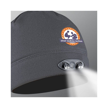 Headlamp Beanie Charcoal Gray LED CUBWB-7677