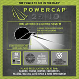 POWERCAP Lighted Baseball Hat 48-Lumen LED Cap Light CUB4-280612