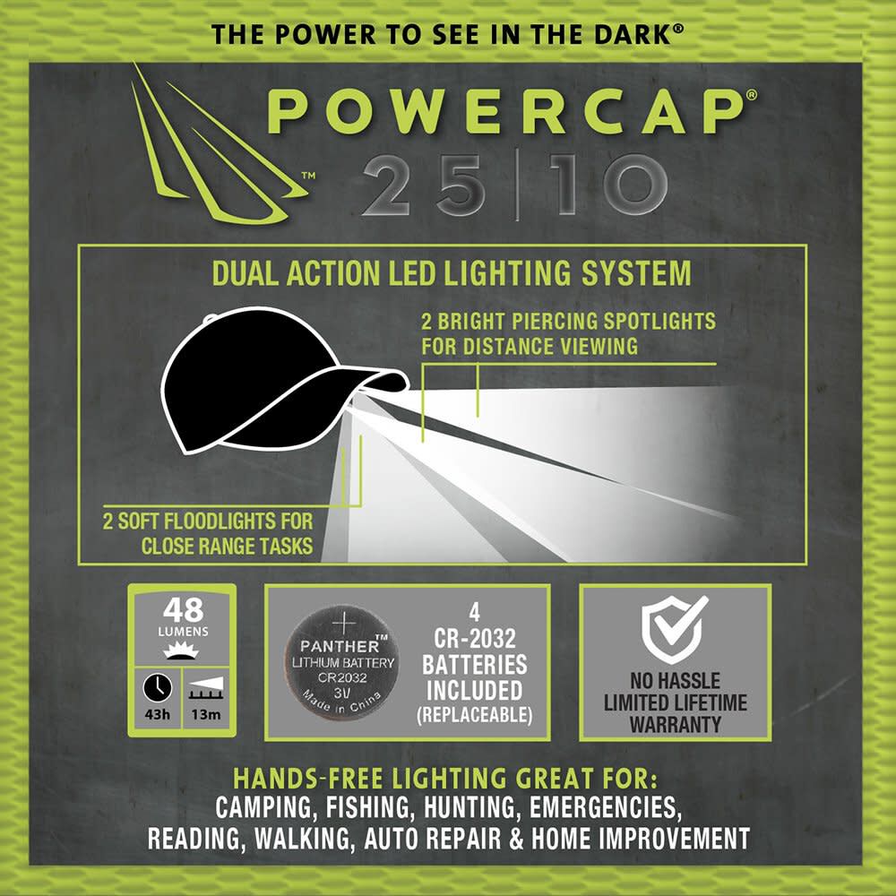 Headlamp Cap Real Tree Lighted Battery Powered CUB4-281237