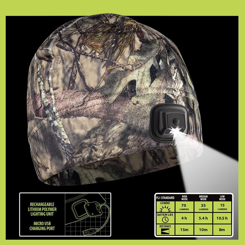 POWERCAP HCL Beanie Mossy Oak Country DNA LED Rechargeable HLBR-9558