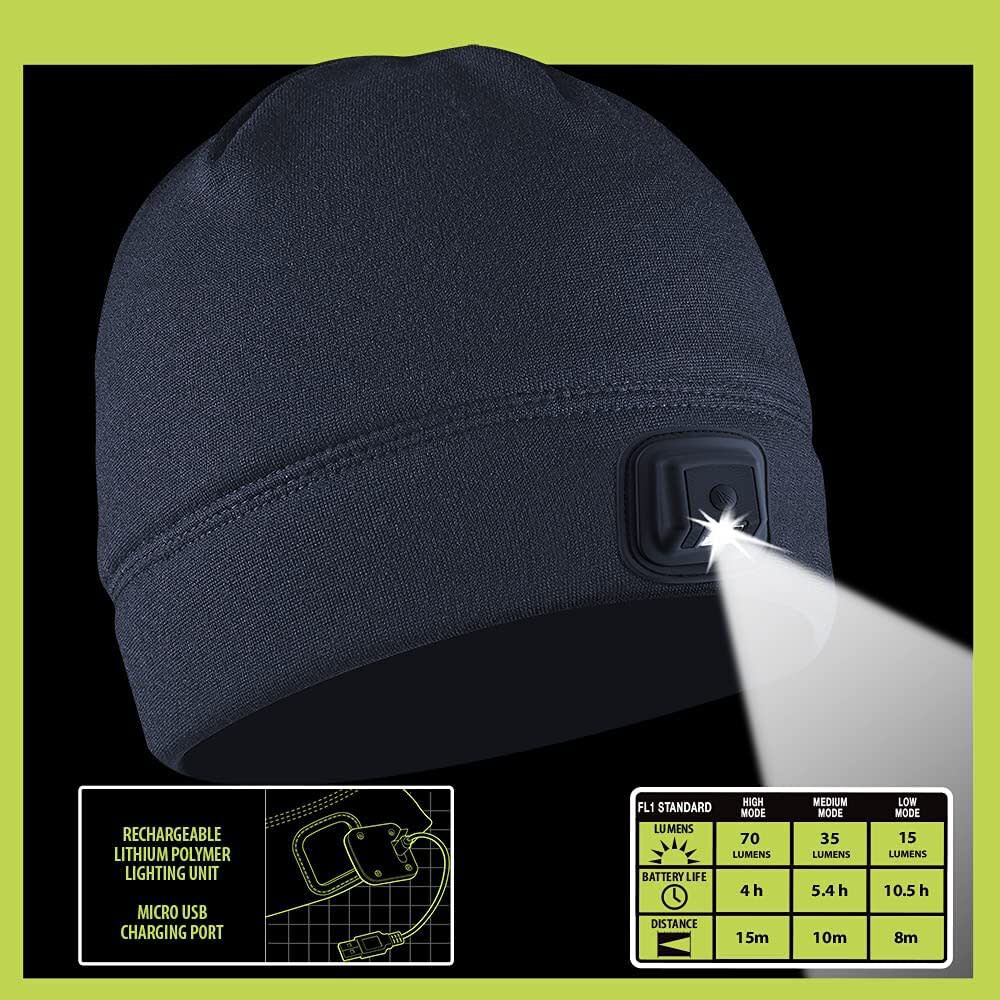 POWERCAP HCL Beanie Navy LED Rechargeable HLBR-7813