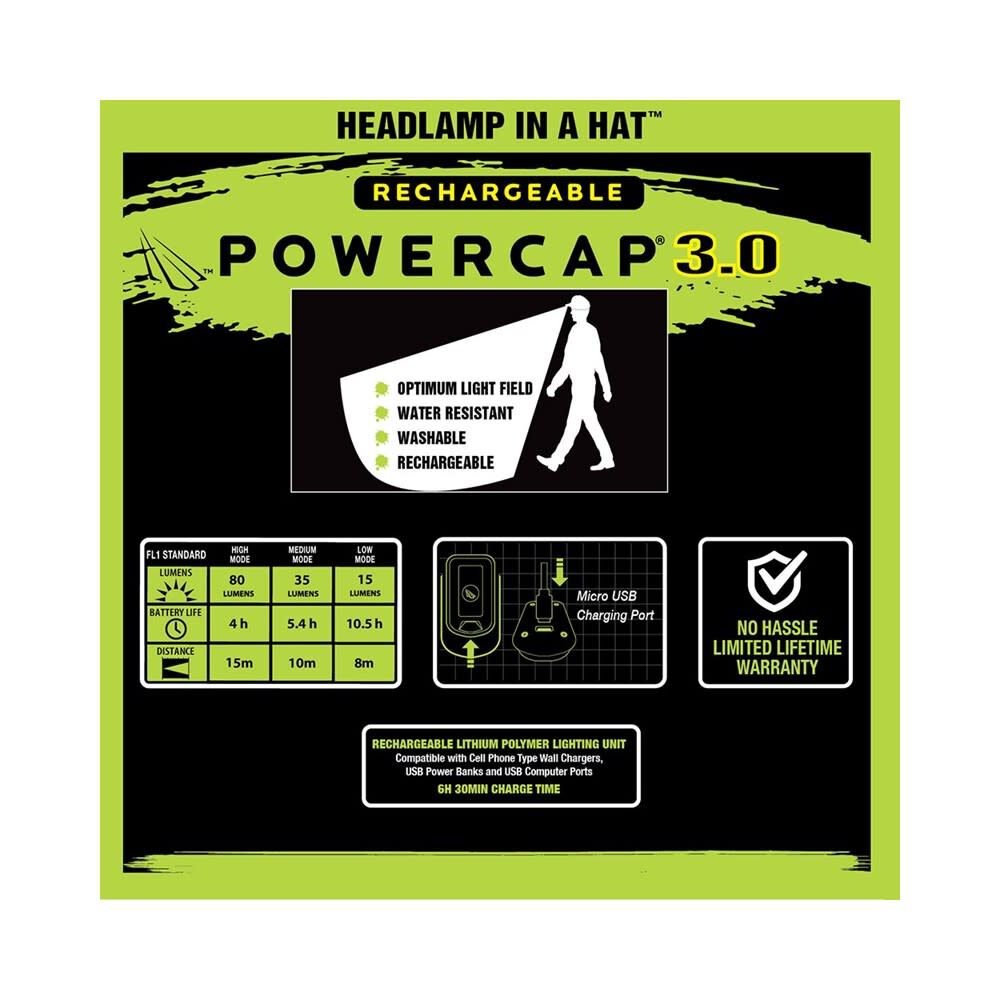 POWERCAP HCL Cap Realtree Edge/Structured Rechargeable HLCR-9640