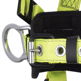 PeakPro Plus Series Full Body Safety Harness with Positioning Belt Hi Vis Green Large V8005173