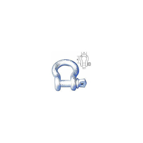Chain 1-1/4 In. Size Peer-Lift Galvanized Screw Pin Anchor Shackle 8059005