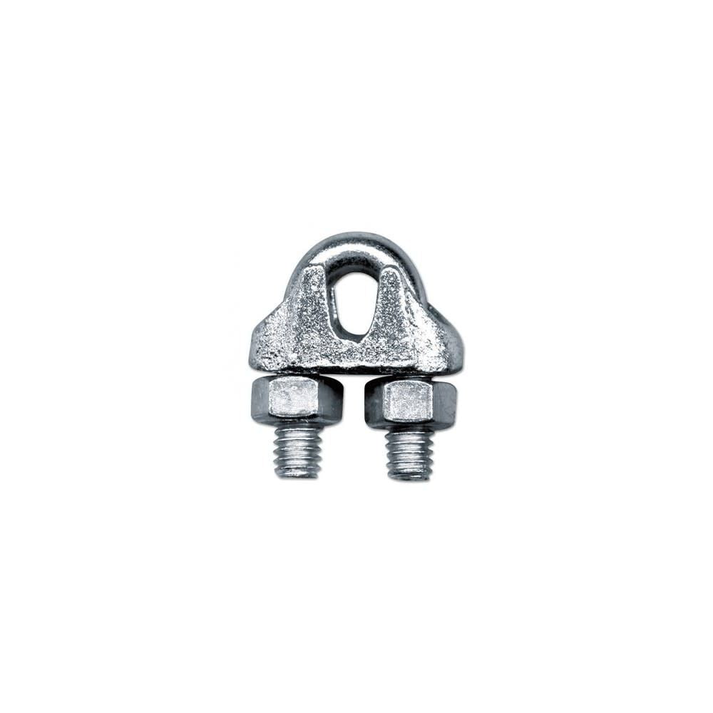 Commercial Grade Malleable Steel Wire Rope Clip, 3/8in 4503640