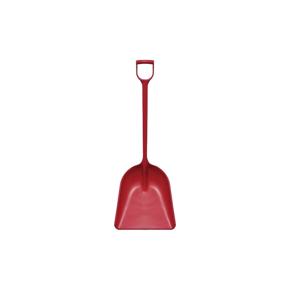 14 In. Blade Large Red Polypropylene One-Piece Sanitary Shovel 4014R