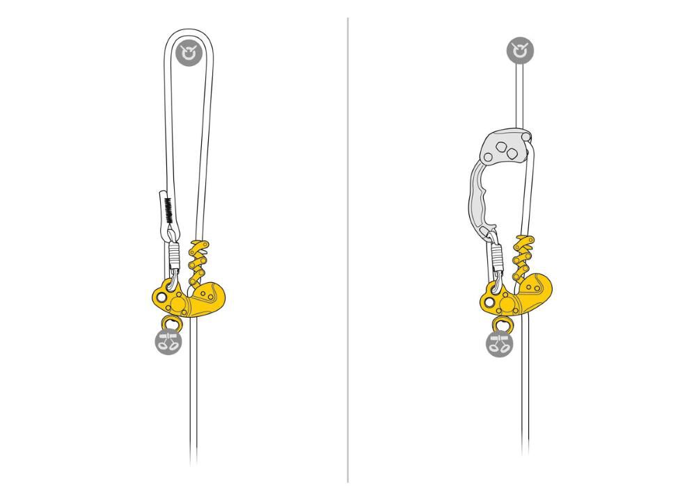 Mechanical Prusik for Tree Care, Swivel Lower Attachment Hole D022BA00