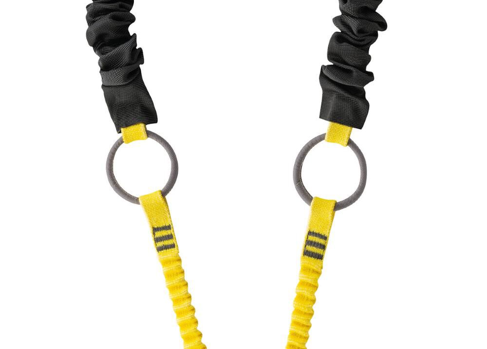 MGO Double Lanyard with Integrated Intermediate Tie-back Rings, Energy Absorber, ANSI L015BA00