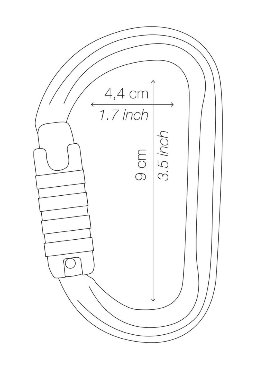 TRIACT-LOCK AM'D H-frame carabiner, NFPA M34A TL