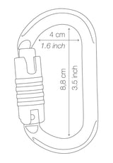 TRIACT-LOCK H-Frame Carabiner, NFPA, ANSI & CSA M72A TLA