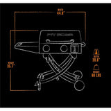 Griddle Propane Gas Tabletop 2 Burner with Legs PB2BSPS