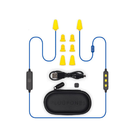 Liberate 2.0 Noise Suppressing Wireless Headphones (Blue/Yellow) PL-UY