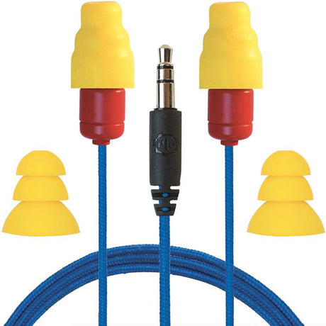 Protector VL Flanged Shape Blue/Red/Yellow 26 dB Rated Corded Ear Plugs PIP-UY(VL)