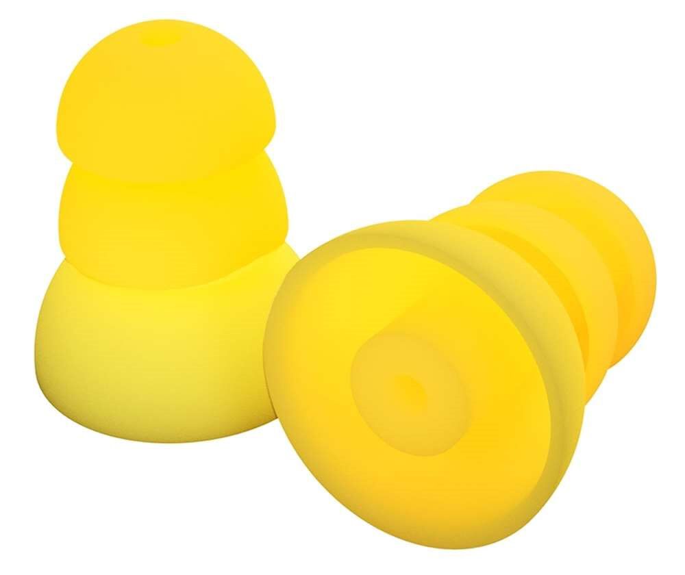 Reusable Yellow 26 dB Rated Replacement ComforTiered Silicone Ear Plugs 5-Pairs PRP-SY10